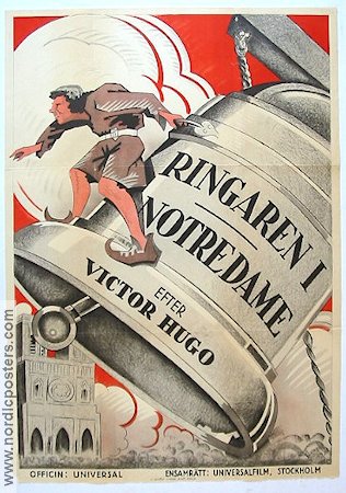 Ringaren i Notre Dame 1923 poster Lon Chaney Text: Victor Hugo