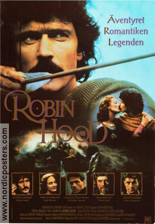 Robin Hood 1991 poster Patrick Bergin Uma Thurman Jürgen Prochnow John Irvin
