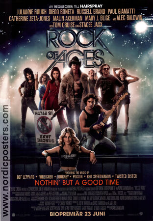 Rock of Ages 2012 poster Julianne Hough Diego Boneta Tom Cruise Adam Shankman Rock och pop