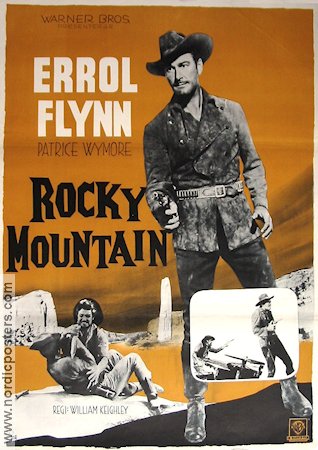 Rocky Mountain 1954 poster Errol Flynn Patrice Wymore