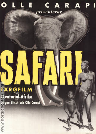 Safari 1952 poster Olle Carapi Hitta mer: Africa Dokumentärer