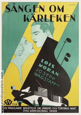 Sången om kärlek 1929 poster Lois Moran Joseph Wagstaff