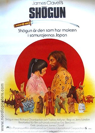 Shogun 1981 poster Richard Chamberlain Från TV Asien