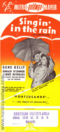 Singin´ in the Rain 1952 poster Gene Kelly Debbie Reynolds Donald O´Connor Stanley Donen Musikaler