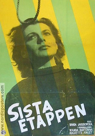 Sista etappen 1949 poster Wanda Bartowna Filmen från: Poland