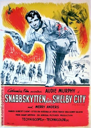 Snabbskytten från Shelby City 1963 poster Audie Murphy