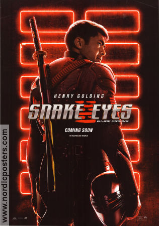 Snake Eyes: GI Joe Origins 2021 poster Henry Golding Andrew Koji Haruka Abe Robert Schwentke