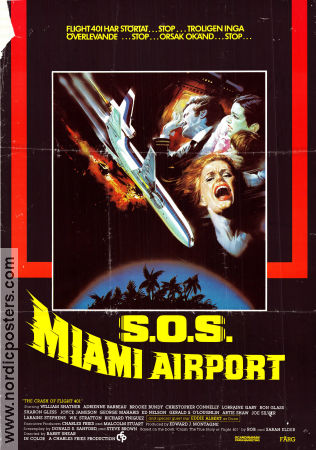 SOS Miami Airport 1978 poster William Shatner Adrienne Barbeau Brooke Bundy Barry Shear Flyg Från TV