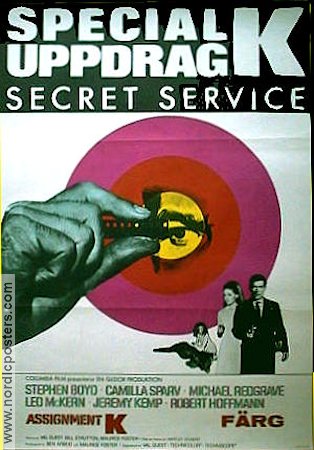 Specialuppdrag K 1968 poster Stephen Boyd Camilla Sparv Michael Redgrave Val Guest Agenter