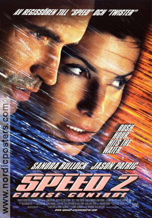 Speed 2: Cruise Control 1997 poster Sandra Bullock Jason Patric Willem Dafoe Jan de Bont