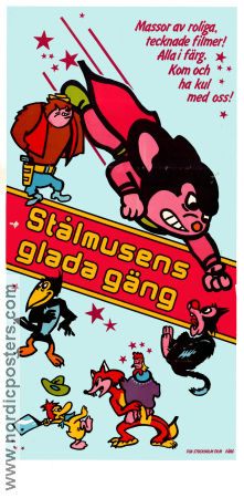 Stålmusens glada gäng 1980 poster Mighty Mouse Paul Terry Animerat