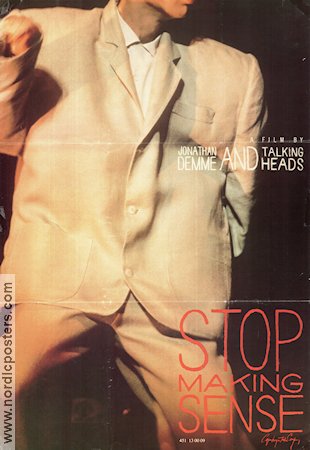 Stop Making Sense 1984 poster Talking Heads Jonathan Demme Rock och pop