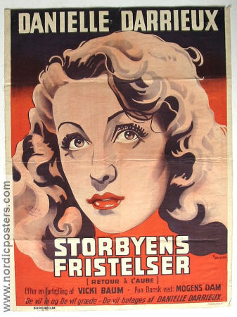 Storbyens fristelser 1940 poster Danielle Darrieux