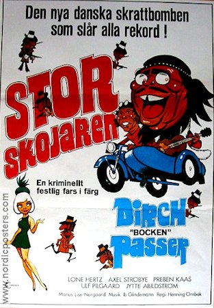 Storskojaren 1974 poster Dirch Passer Danmark