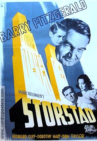 Storstad 1948 poster Barry Fitzgerald Jules Dassin Film Noir