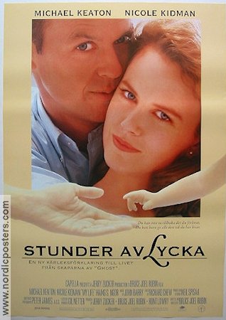 Stunder av lycka 1993 poster Michael Keaton Nicole Kidman Bradley Whitford Bruce Joel Rubin