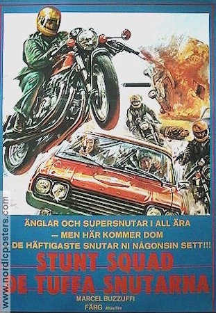 Stunt Squad 1978 poster Marcel Bozzuffi Bilar och racing Motorcyklar