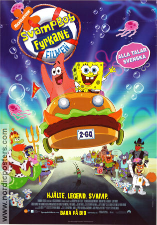 SvampBob Fyrkant filmen 2004 poster Tom Kenny Stephen Hillenburg Animerat Från TV