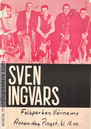 Sven-Ingvars signerad 1964 affisch Sven-Erik Magnusson Hitta mer: Concert poster