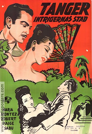 Tanger intrigernas stad 1946 poster Maria Montez Robert Paige