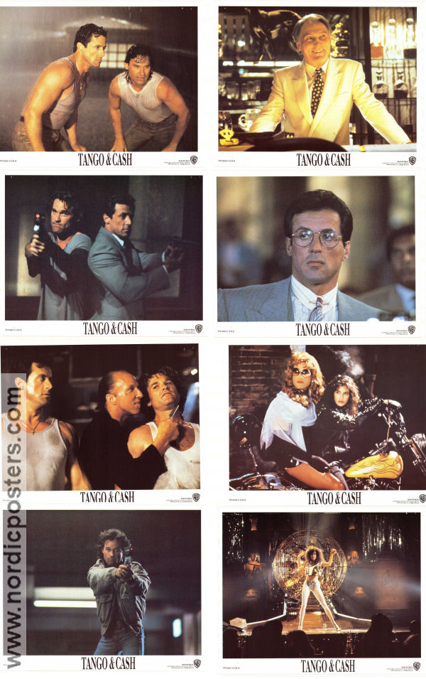 Tango and Cash 1989 lobbykort Sylvester Stallone Kurt Russell Teri Hatcher Andrey Konchalovskiy