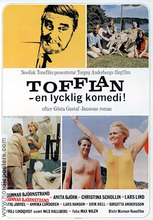 Tofflan 1967 poster Christina Schollin Lars Lind Gunnar Björnstrand Anita Björk Torgny Anderberg