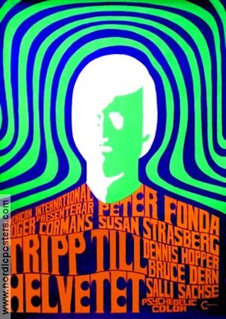 Tripp till helvetet 1967 poster Peter Fonda Susan Strasberg Bruce Dern Roger Corman