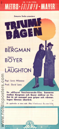 Triumfbågen 1948 poster Ingrid Bergman Charles Boyer Charles Laughton Lewis Milestone