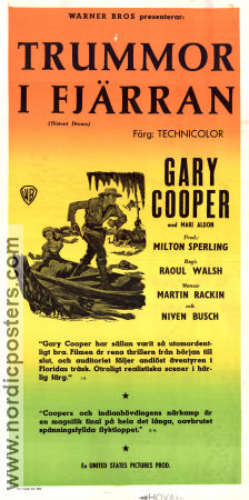 Trummor i fjärran 1951 poster Gary Cooper Mari Aldon Raoul Walsh