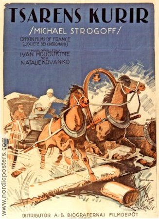 Tsarens kurir 1926 poster Natalie Kovanko Ryssland