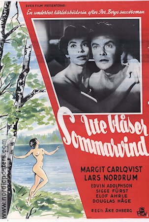 Ute blåser sommarvind 1955 poster Lars Nordrum Margit Carlqvist