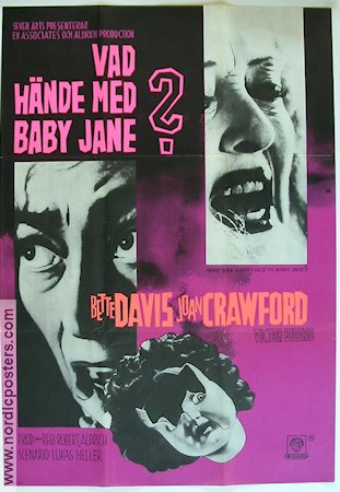 Vad hände med Baby Jane 1963 poster Bette Davis Joan Crawford