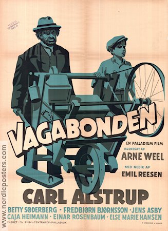Vagabonden 1940 poster Carl Alstrup Danmark