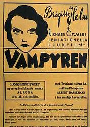 Vampyren 1931 poster Brigitte Helm