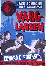 Varg-Larsen 1941 poster Edward G Robinson Ida Lupino Text: Jack London