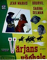 Värjans våghals 1960 poster Jean Marais