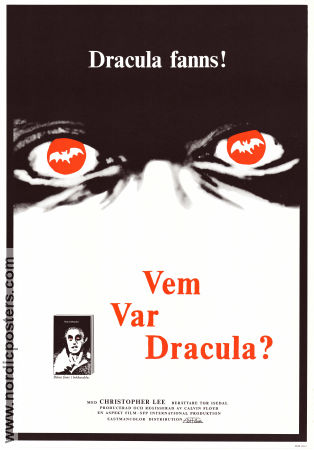 Vem var Dracula? 1975 poster Christopher Lee Calvin Floyd Dokumentärer