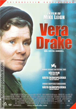 Vera Drake 2004 poster Imelda Staunton Jim Broadbent Heather Craney Mike Leigh