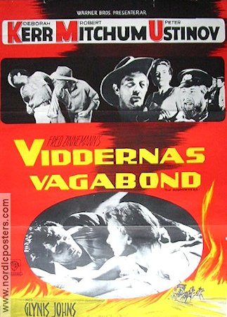 Viddernas vagabond 1961 poster Deborah Kerr Robert Mitchum Peter Ustinov Filmen från: Australia