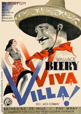 Viva Villa 1935 poster Wallace Beery Fay Wray