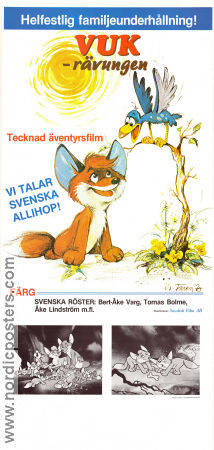Vuk rävungen 1981 poster Judit Pogany Attila Dargay Animerat