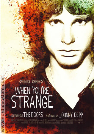 When You´re Strange 2009 poster Johnny Depp Jim Morrison Tom DiCillo Dokumentärer Rock och pop