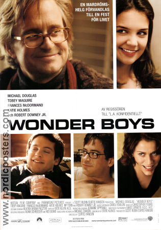 Wonder Boys 2000 poster Michael Douglas Tobey Maguire Katie Holmes Cutis Hanson
