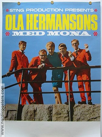 Ola Hermansons med Mona 1968 affisch Hitta mer: Concert poster Hitta mer: Dansband Rock och pop