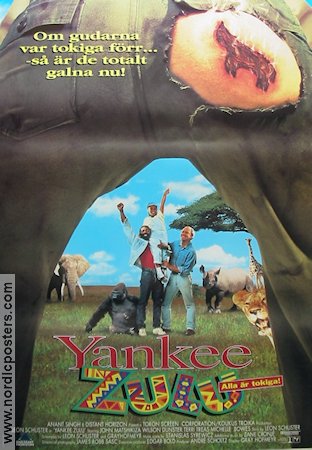 Yankee Zulu 1993 poster Leon Schuster John Matshikiza Wilson Dunster Gray Hofmeyr