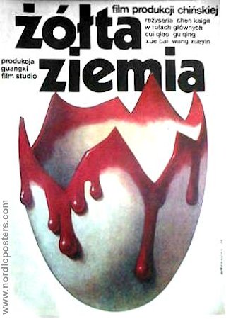 Zolta Ziemia 1983 poster Kaige Chen Affischen från: Poland
