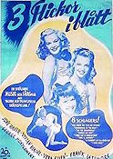 3 flickor i blått 1946 poster Vera-Ellen
