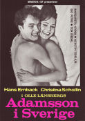 Adamsson i Sverige 1966 poster Hans Ernback Christina Schollin Margaretha Krook Stig Ossian Ericson