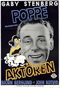 Aktören 1943 poster Nils Poppe Gaby Stenberg