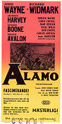 The Alamo 1960 poster Richard Widmark Laurence Harvey John Wayne